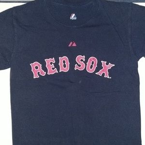majestic Boston Red Sox‎ Dustin pedroia player t-shirt